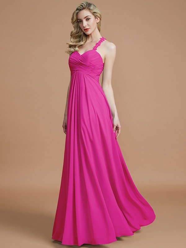 Classy Sweetheart Sleeveless Chiffon Bridesmaid Dresses