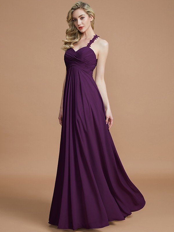 Classy Sweetheart Sleeveless Chiffon Bridesmaid Dresses