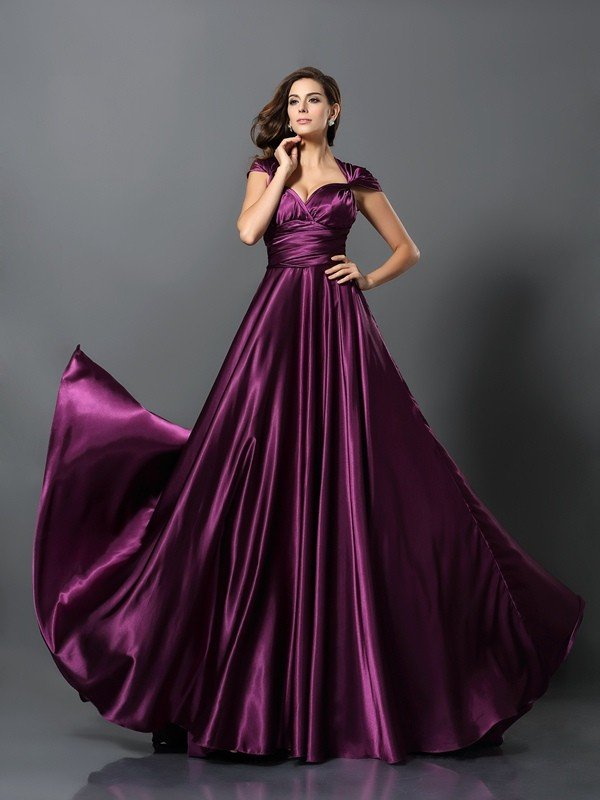 Elegant Pleats Sleeveless Long Bridesmaid Dresses