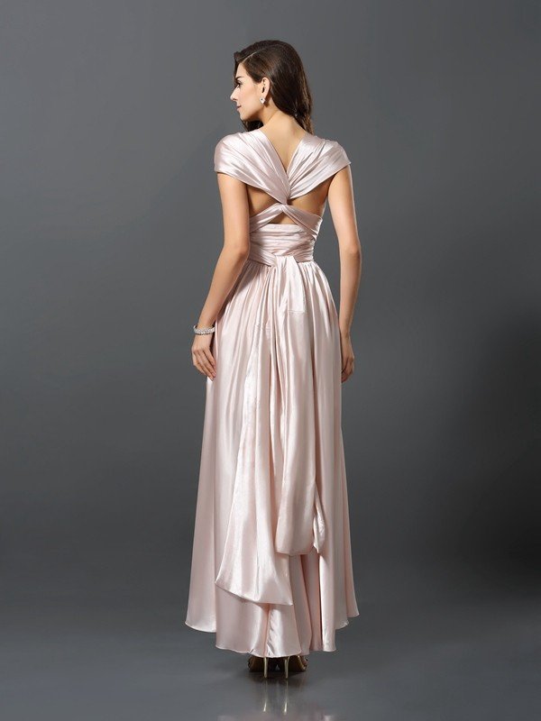 Elegant Sleeveless High Low Bridesmaid Dresses