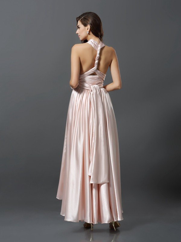 Elegant Sleeveless High Low Bridesmaid Dresses