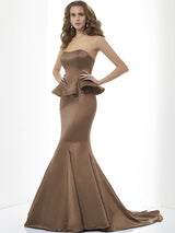 Mermaid Classy Sweetheart Sleeveless Long Satin Bridesmaid Dresses