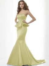 Mermaid Classy Sweetheart Sleeveless Long Satin Bridesmaid Dresses