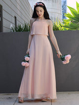 Modern Chiffon Ruffles Spaghetti Straps Sleeveless Junior/Girls Bridesmaid Dresses