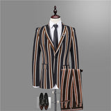 Gorgeous Black Striped Men Suits for Prom-Dbrbridal