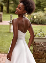 Modern Satin Elegant Sweetheart Wedding Dresses-Dbrbridal