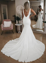 Modern Wedding Dresses Hot Deep V-Neck Sexy Appeal-Dbrbridal