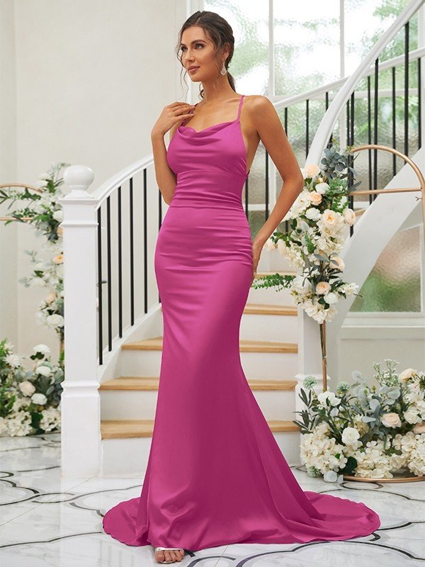 Pretty Square Sleeveless Bridesmaid Dresses-Dbrbridal