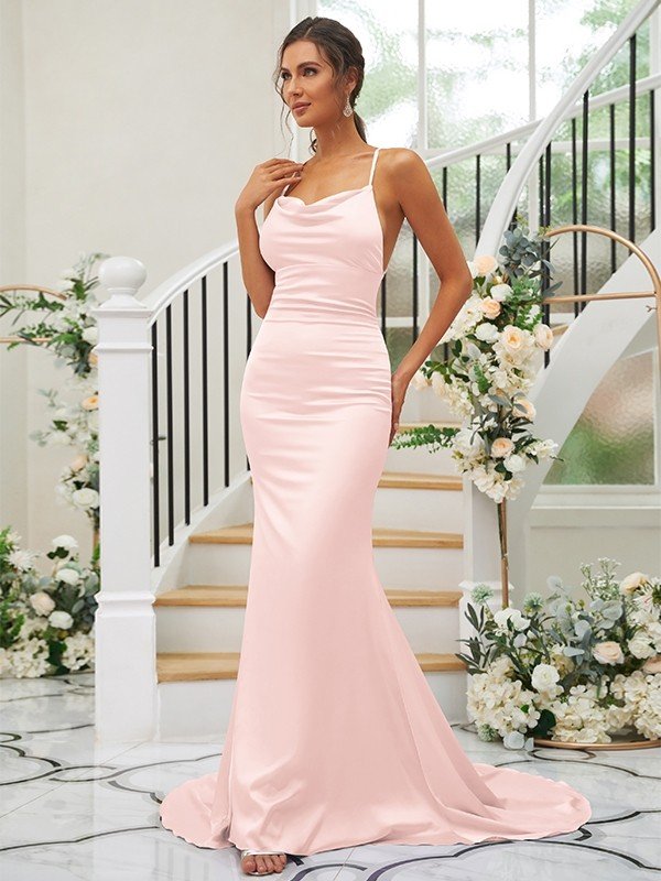 Pretty Square Sleeveless Bridesmaid Dresses-Dbrbridal