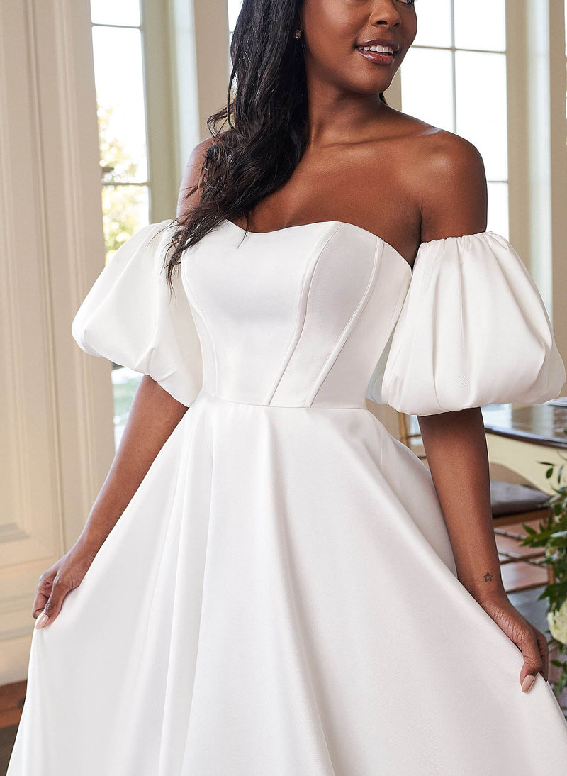 Simplistic Ball-Gown Wedding Dresses-Dbrbridal