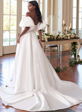 Simplistic Ball-Gown Wedding Dresses-Dbrbridal