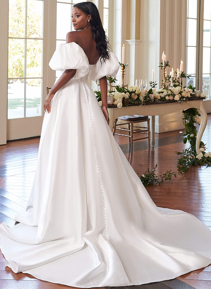 Simplistic Ball-Gown Wedding Dresses-Dbrbridal