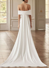 Sleeveless Elegant Sweetheart Sheath Fitted Wedding Dresses Bows-Dbrbridal